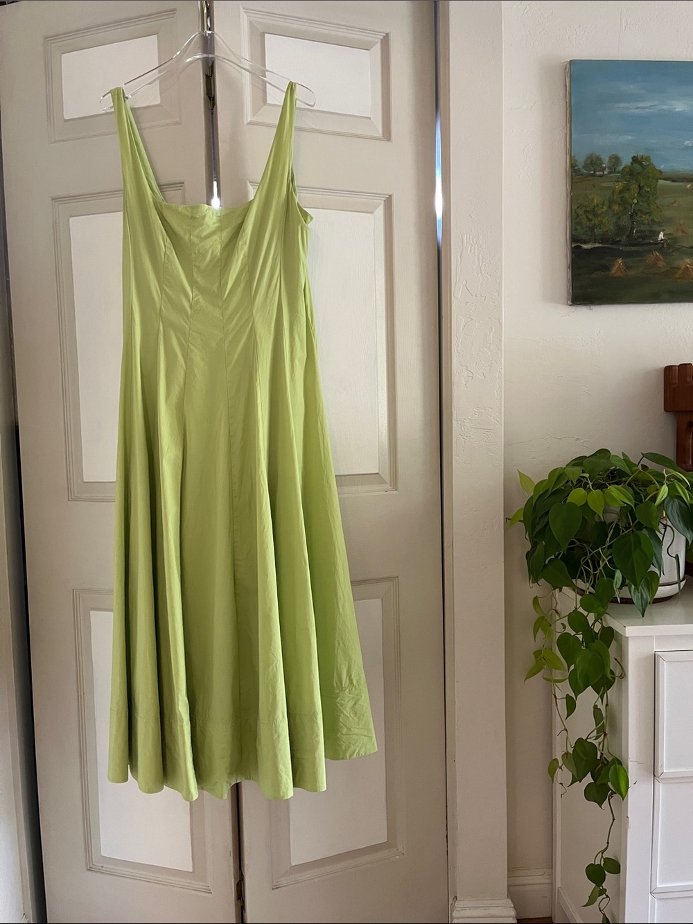 Staud wells dress in lime green 14